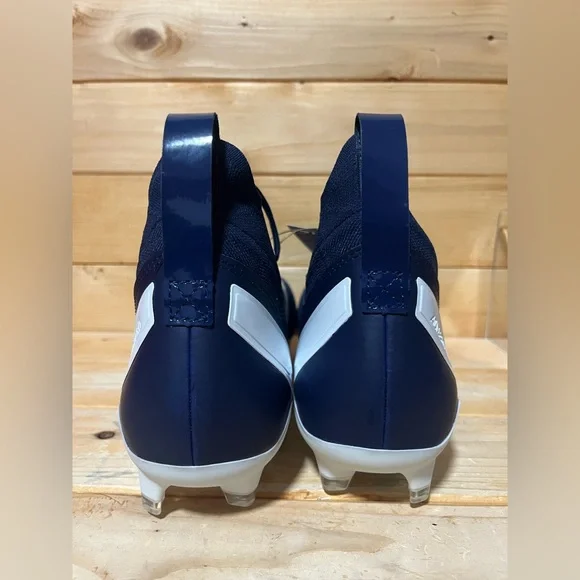 New SM Adizero Impact+ Football Cleats NAVY / WHITE IH7458 - Mens size 10.5 - Picture 5 of 7